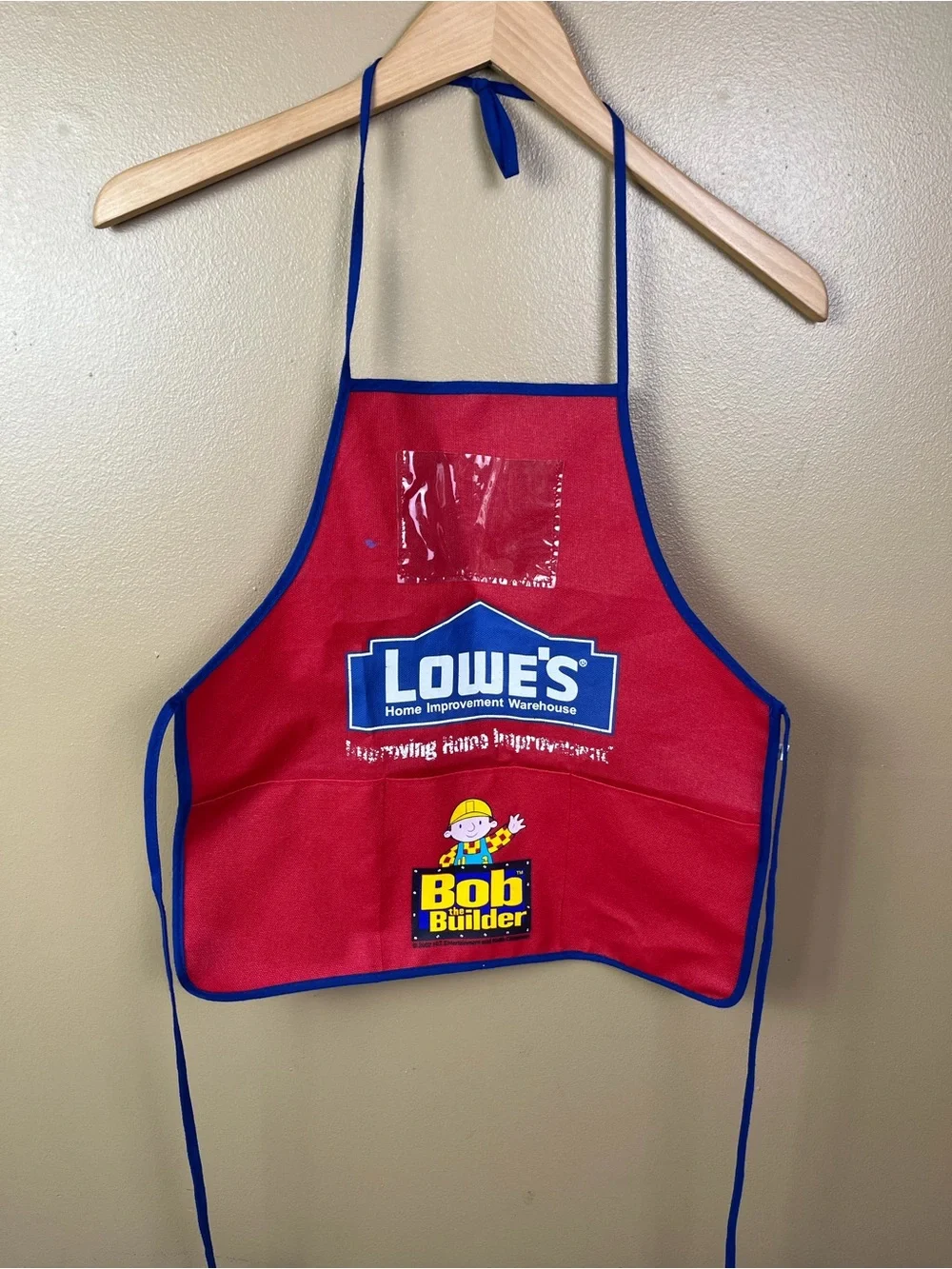 Vintage Lowe's x Bob the Builder Kids Red Apron Vest